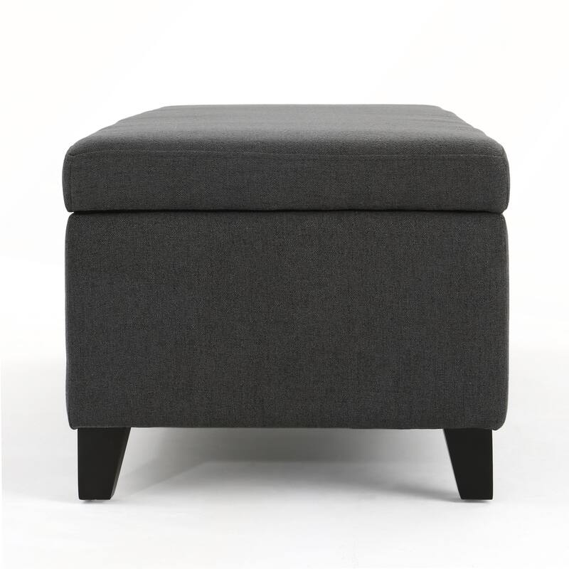 Storage Ottoman with Dense Foam Padding and Ample Space for Modern Living and Multi-Functional Use