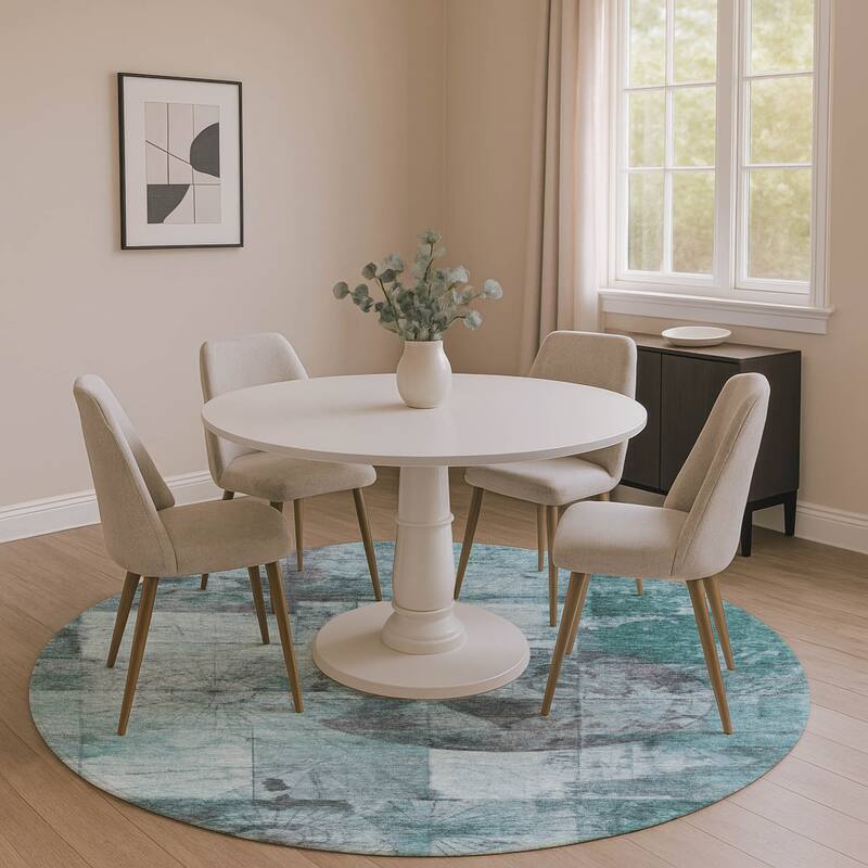 Premium Washable Super Soft Mayfield Rug - Teal - 8' x 8'