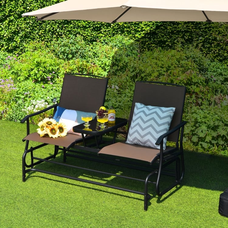 Comfortable 2-Person Loveseat for Patio and Garden - 57" x 28" x 38" (L x W x H)