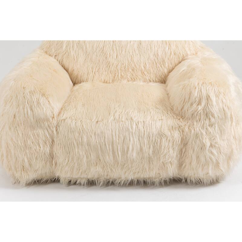 Bean Bag Sofa Chaise Lounges High Density Foam Filled Lazy Sofa, Beige Bed Bath & Beyond