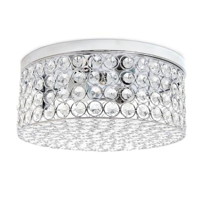 Lalia Home Glam 2 Light 12 Inch Round Flush Mount