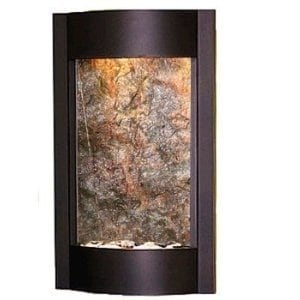 Adagio Serene Waters Fountain w/ Green Featherstone in Antique Bronze Finish