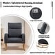 preview thumbnail 113 of 171, HOMYKA 28" Wide Rocking Chair for Nursery with Solid Wood Leg