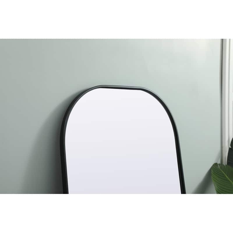 Indigo Home Metal Frame Arch Full Length Mirror 28x66 Inch