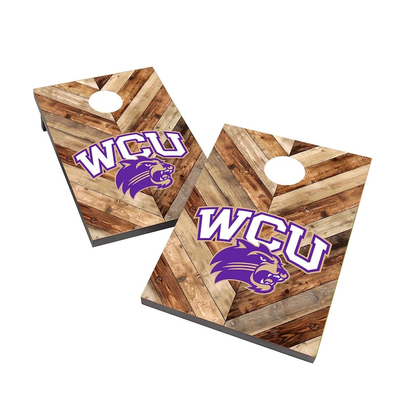 Western Carolina University Catamounts WCU 2x4 Cornhole Bag Toss Game