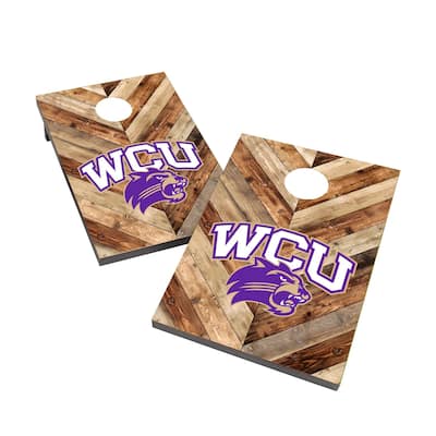 Western Carolina University Catamounts WCU 2x4 Cornhole Bag Toss Game
