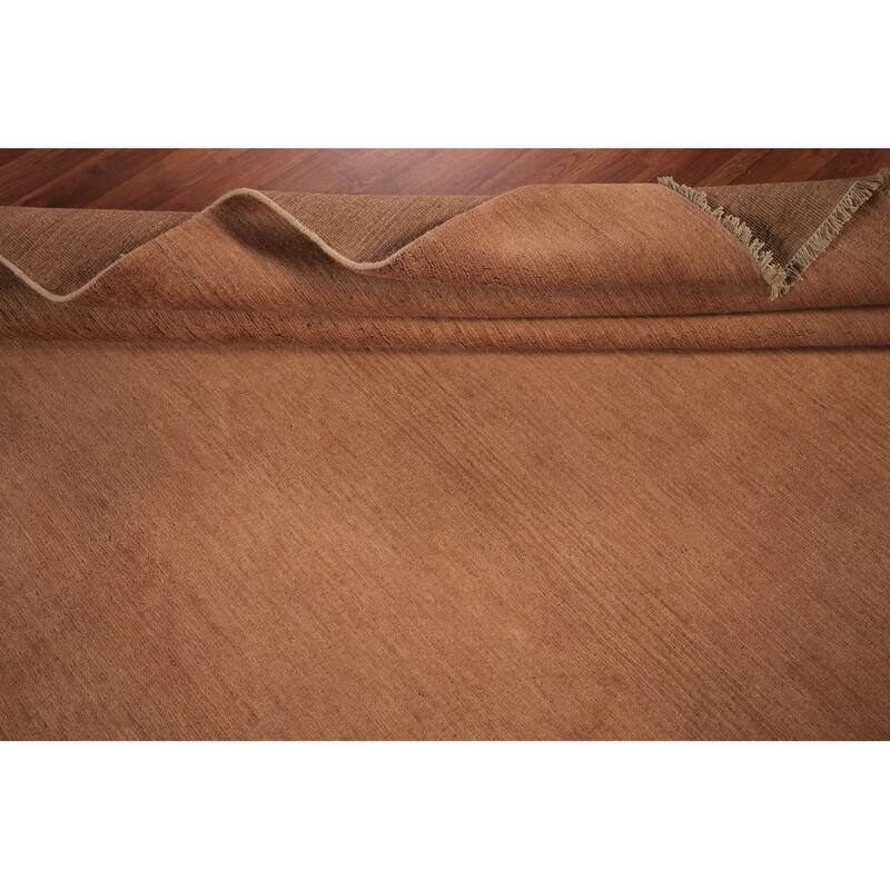 Modern Gabbeh Oriental Area Rug Hand-Knotted Living Room Wool Carpet - 6'9" x 9'9"