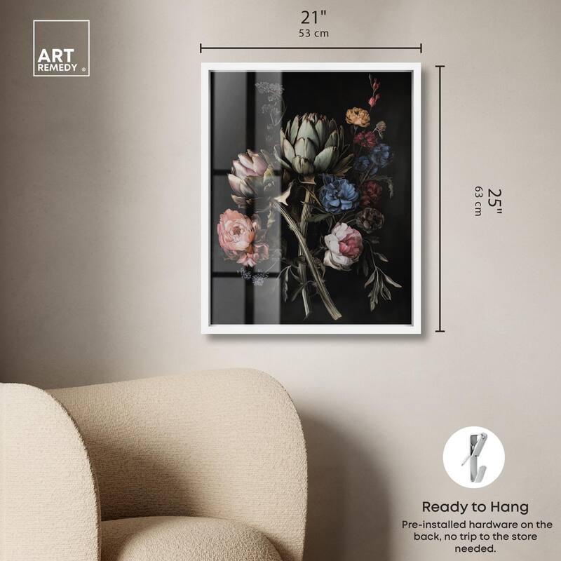 Moody Artichoke III Shadowbox by Art Remedy