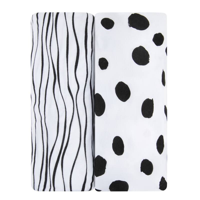 Ely's & Co. Baby Fitted Changing Pad Cover - Cradle Sheet Set - 2 Pack - 32" x 16"