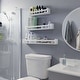 preview thumbnail 3 of 5, Wallniture Bambini Shelves for Wall Decor, Bookshelf for Wall, Chic Bathroom Wall Shelves, Kitchen Shelf Rack, Set of 3, White