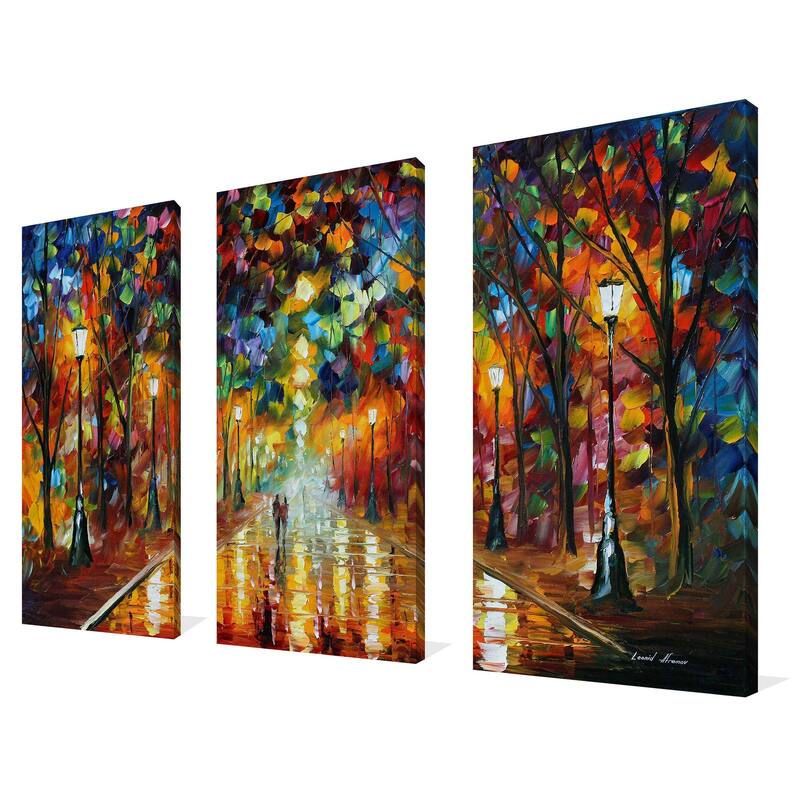 "Farewell To Anger" by Leonid Afremov 3 Piece Set on Canvas