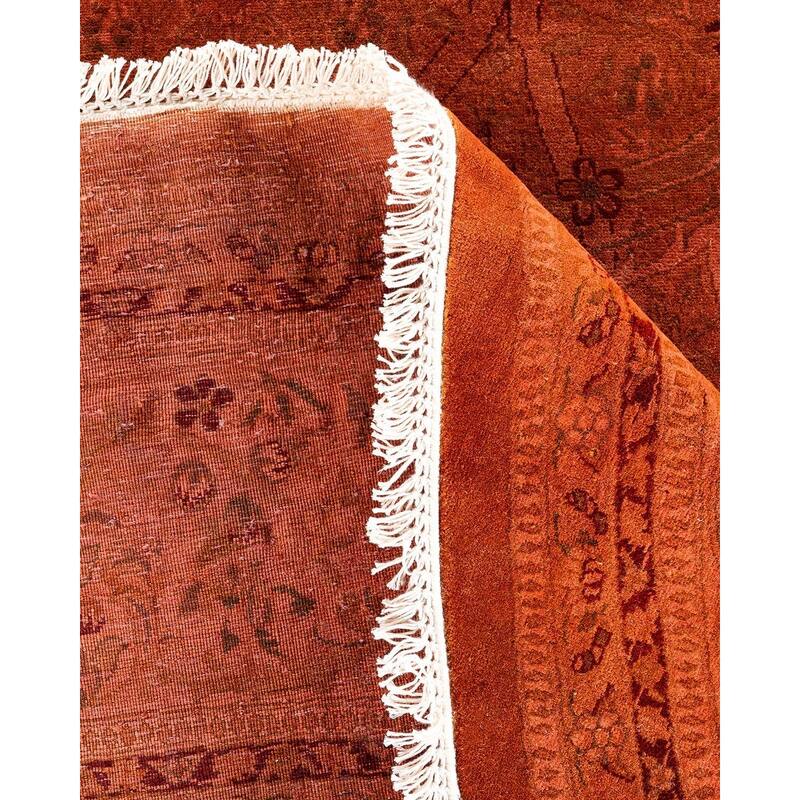 Fine Vibrance, One-of-a-Kind Hand-Knotted Area Rug - Pink, 8' 1" x 8' 1" - 8' 1" x 8' 1"