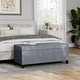 preview thumbnail 3 of 22, Fabric Upholstered Storage Ottoman, Bench for Entryway, Bedroom, Closet