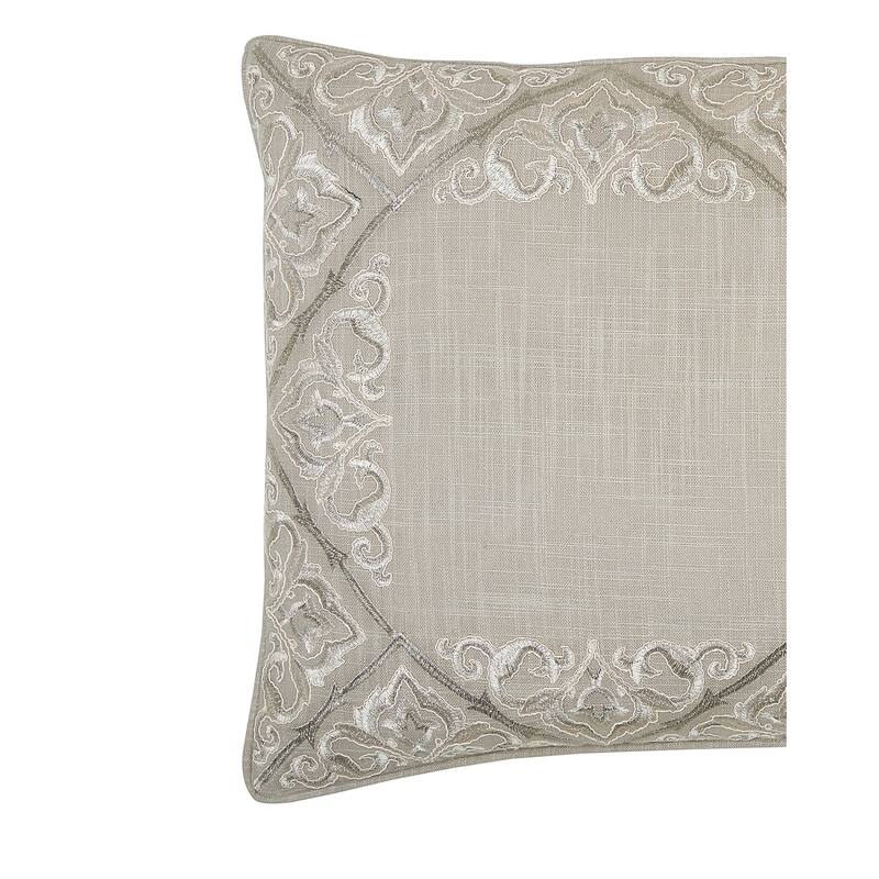 Rhea Embroidered Throw Pillow