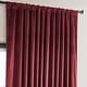 preview thumbnail 35 of 140, Exclusive Fabrics Heritage Plush Velvet Room Darkening Curtain (1 Panel) - Luxurious Single Drapery for Enhanced Room Darkening