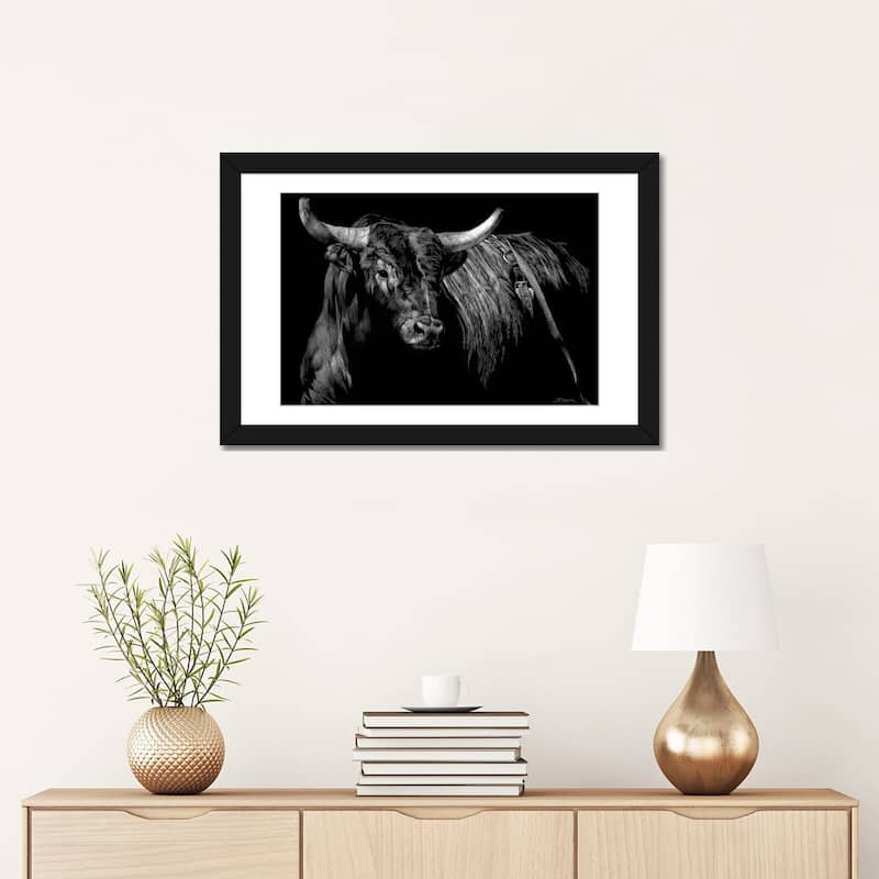 iCanvas "Brindle Rodeo Bull" by Julie T. Chapman