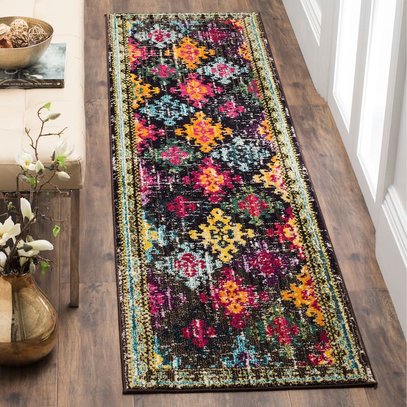 SAFAVIEH Monaco Joanne Distressed Boho Rug - 2'2" x 10' Runner - Multi