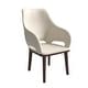 preview thumbnail 37 of 67, LeisureMod Vivara Leather Upholstered Dining Chair with Padded Seat - Mid-Century Arm Chair for Home Office Bar & Kitchen Light Toupe