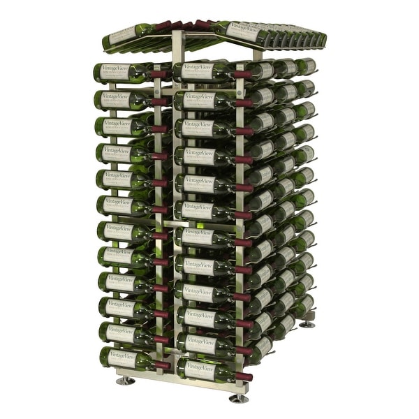 VintageView IDR4-EC 24-Bottle 4-Foot Island Display Rack Endcap