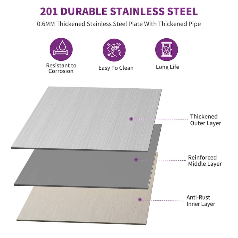 72'' Stainless Steel Commercial Work Table with Shelf