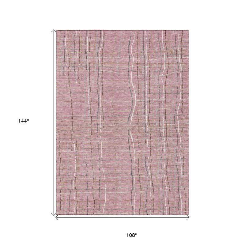 HomeRoots Striped Transitional Rectangle Outdoor Rug