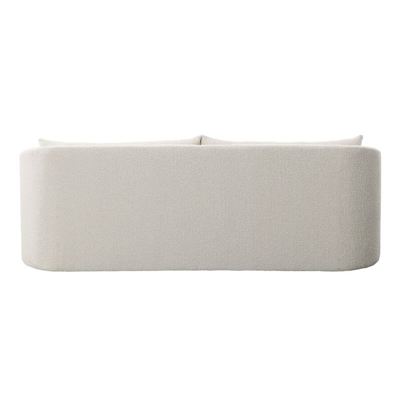 Matthew 100" Wide Upholstered Sofa, Cream