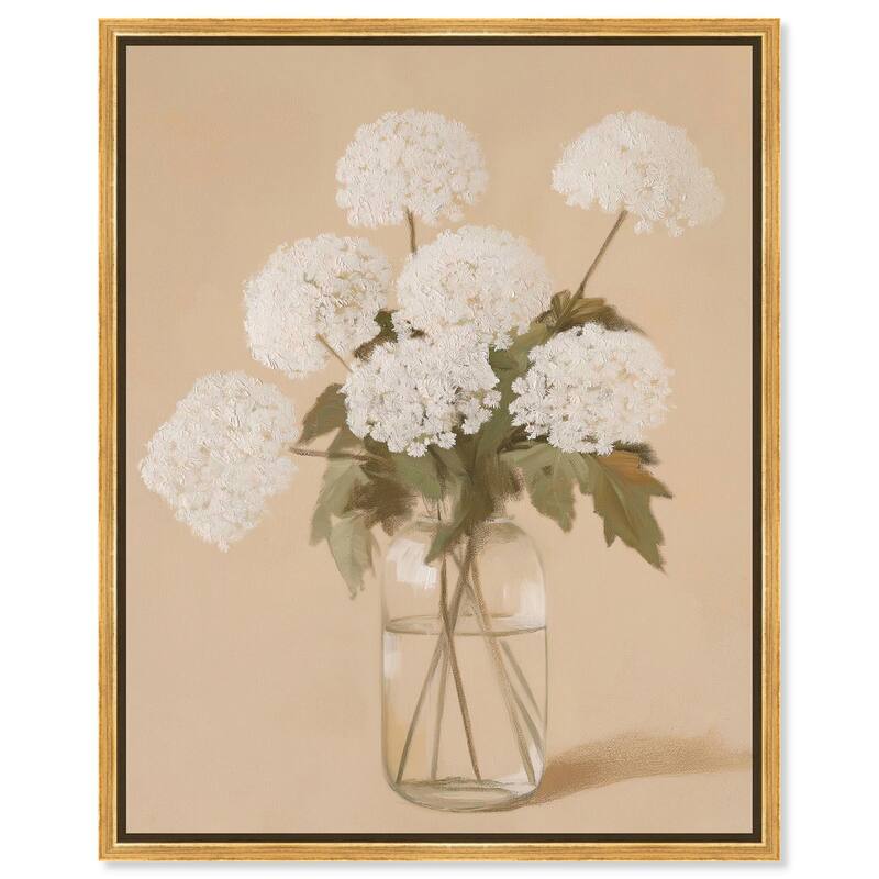 Lace in a Vase II Canvas by Art Remedy - Gold - 24" x 30"