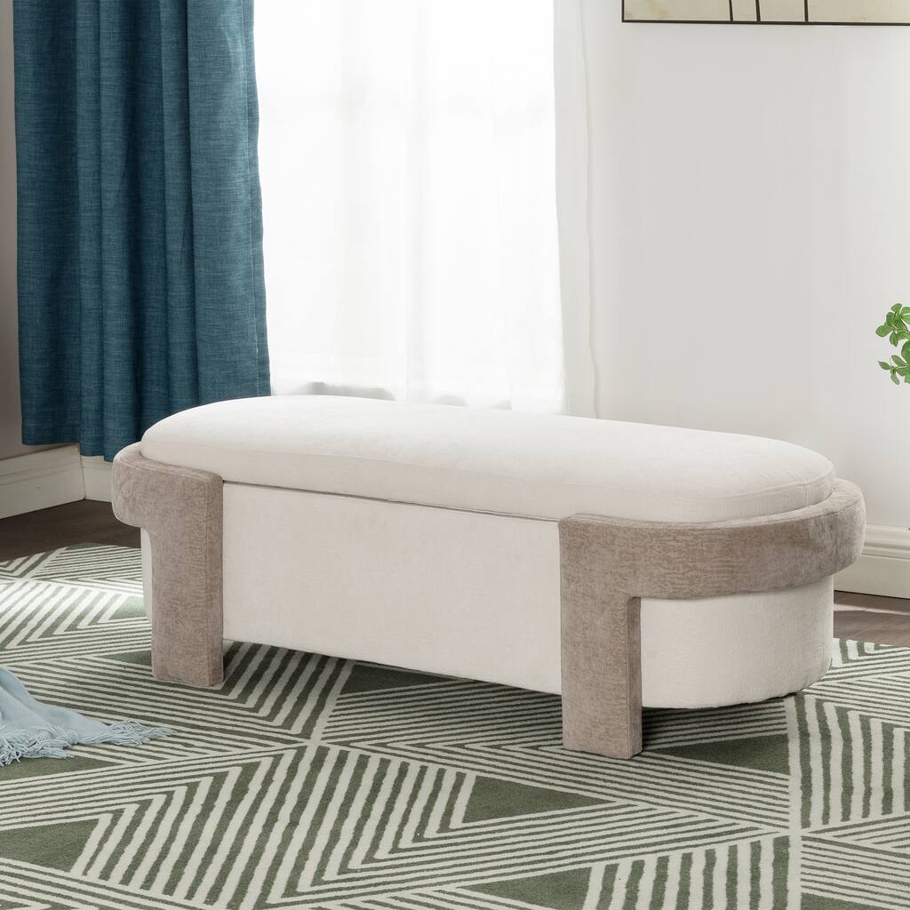 Large Versatile Storage Ottoman Bench: Spacious, Durable, and Stylish for Any Room