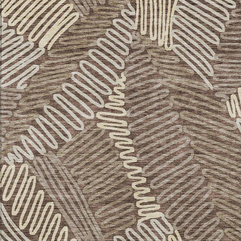 HomeRoots Floral Transitional Rectangle Outdoor Rug