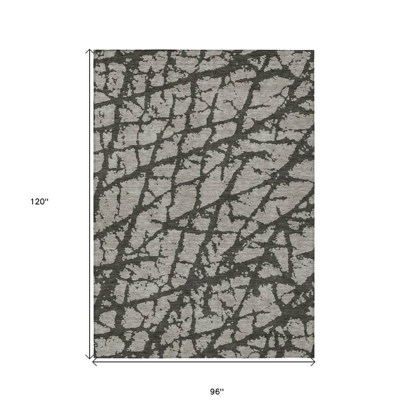 Beva Unique Abstract Weather Resistant Classic Meets Modern Outdoor Rug - 8' X 10'