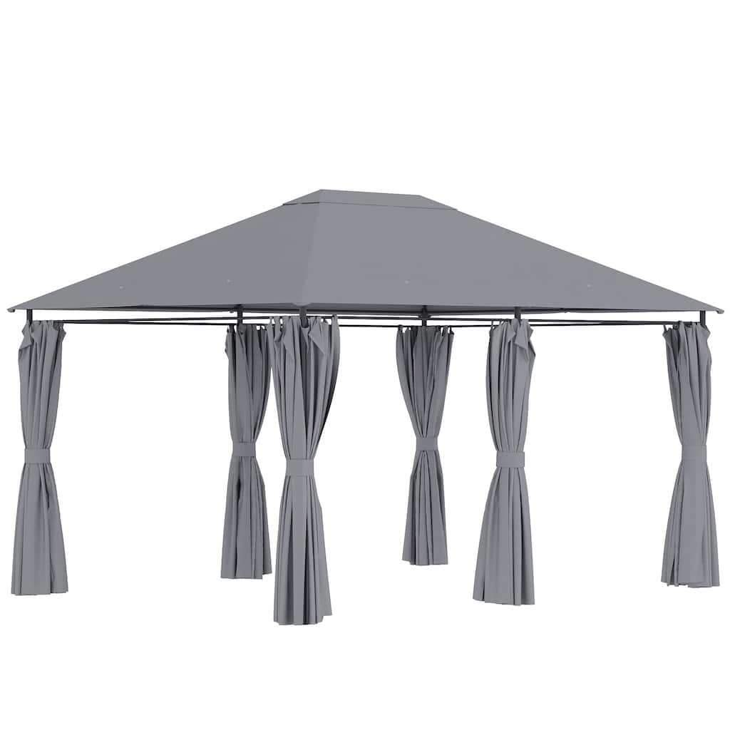 10' x 13' Outdoor Patio Gazebo with 6 Removable Sidewalls