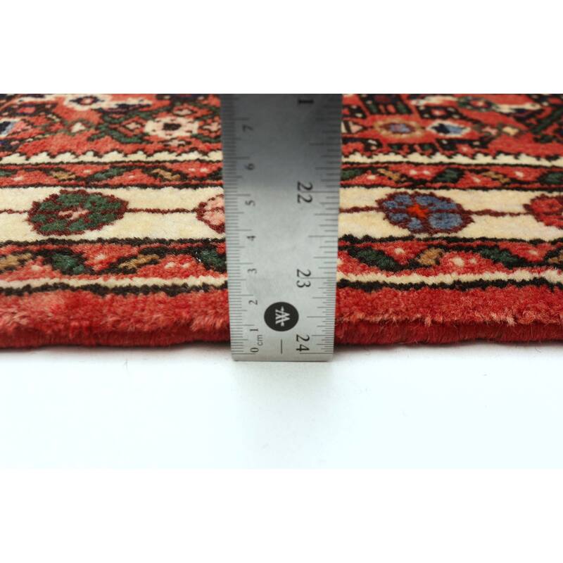 ECARPETGALLERY Hand-knotted Andelz Red Wool Rug - 3'4 x 12'11