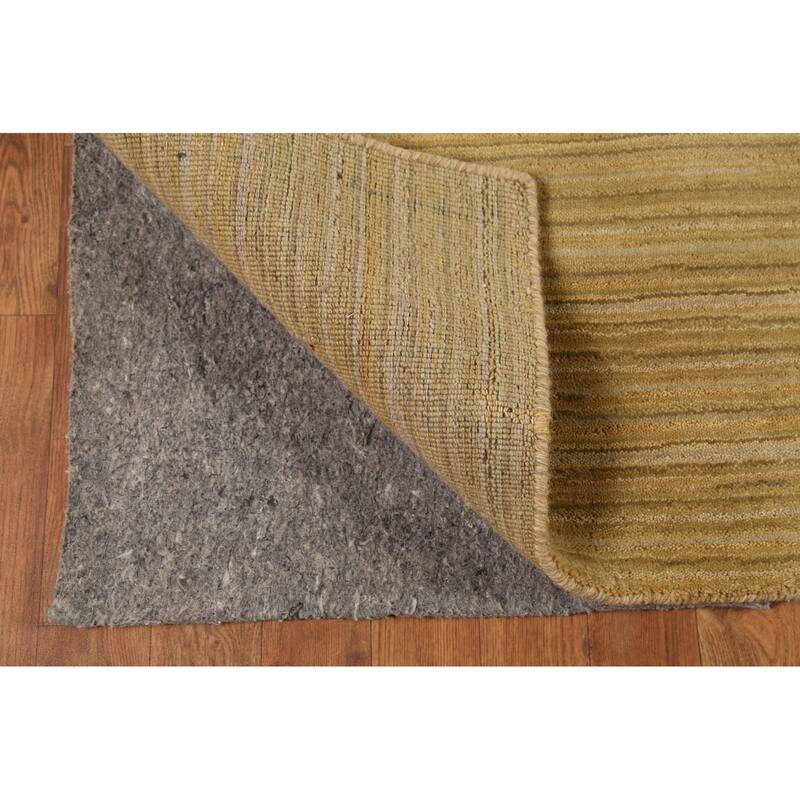 Gold Tribal Gabbeh Oriental Area Rug Handmade Wool Carpet - 4'11"x 7'11"