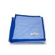 preview thumbnail 1 of 1, WoA All Natural Cotton Woven Baby Blanket- Baby Blue w/Royal Blue Hemming