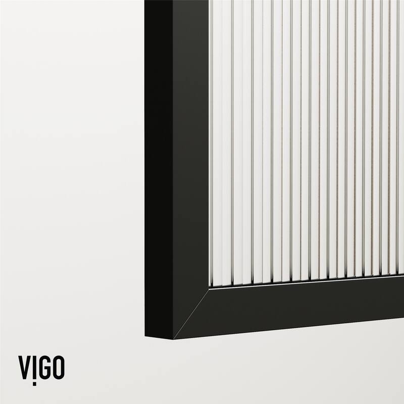 Vigo VG6090FL3462 Divide 62" High x 34" Wide Shower Screen Framed Tub