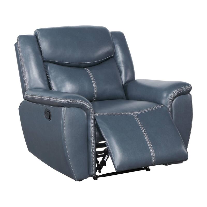 Stanwicke Blue 3-piece Motion Reclining Sofa Set