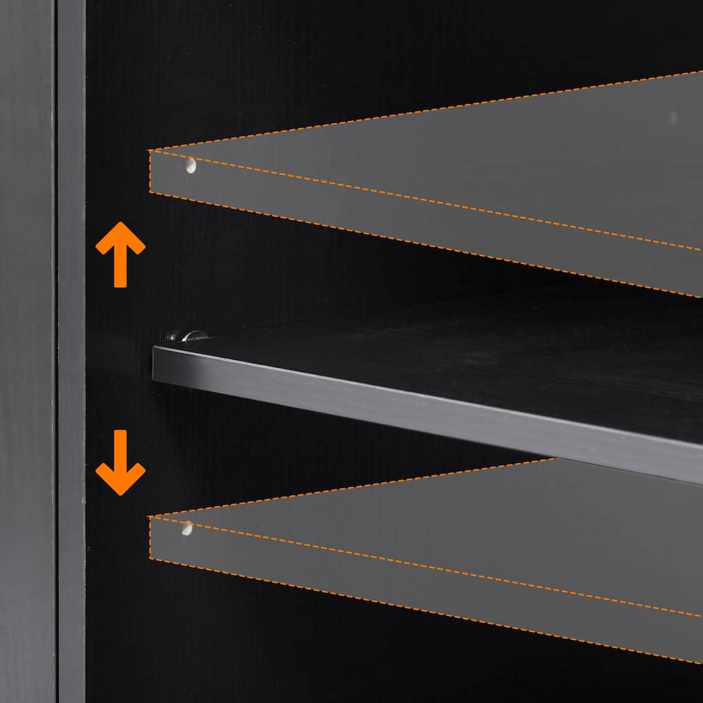 Kitchen Island with Drop Leaf, 3 Doors and 3 Drawers