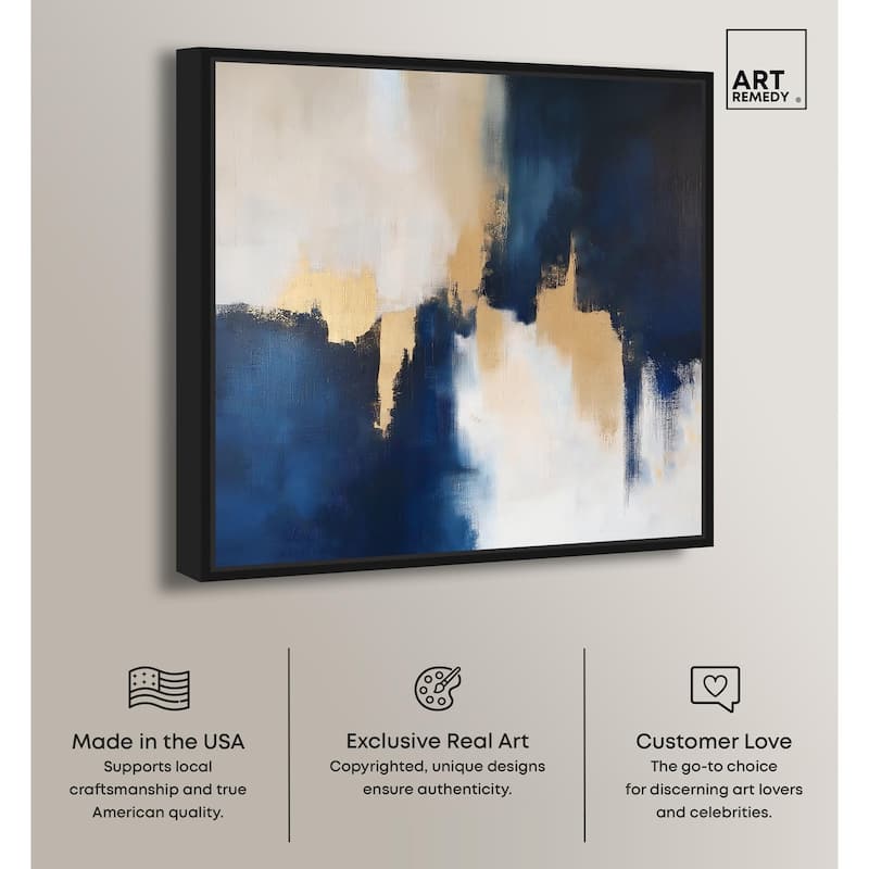 Indigo Aurelian Canvas by Art Remedy