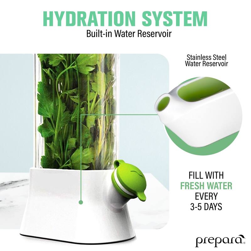 Prepara Set of 2 Herb Savor Fresh Herb Keeper