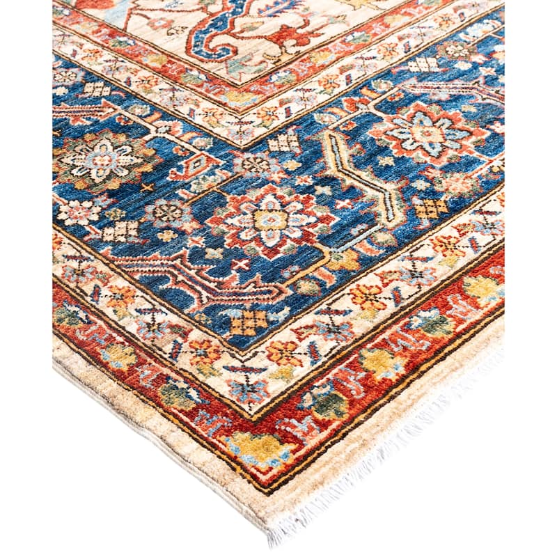 Serapi One-of-a-Kind Hand-Knotted Area Rug - Ivory - 9' 0" x 12' 3"