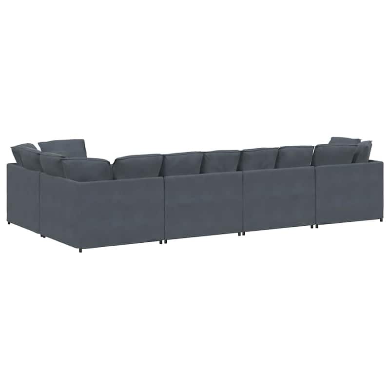 vidaXL Modular Sofa Dark Grey - 78.7 x 157.5 x 25.2 in