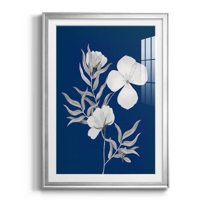 Indigo Sketch II Premium Framed Print - Ready to Hang