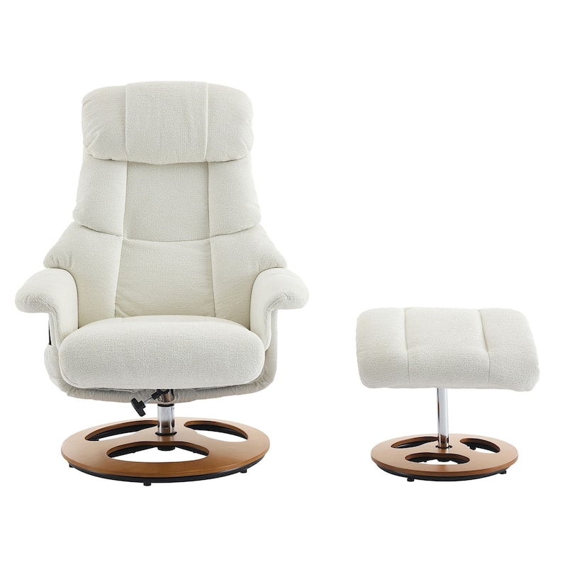 Comfortable Ergonomic Recliner Chair with Ottoman for Relaxation