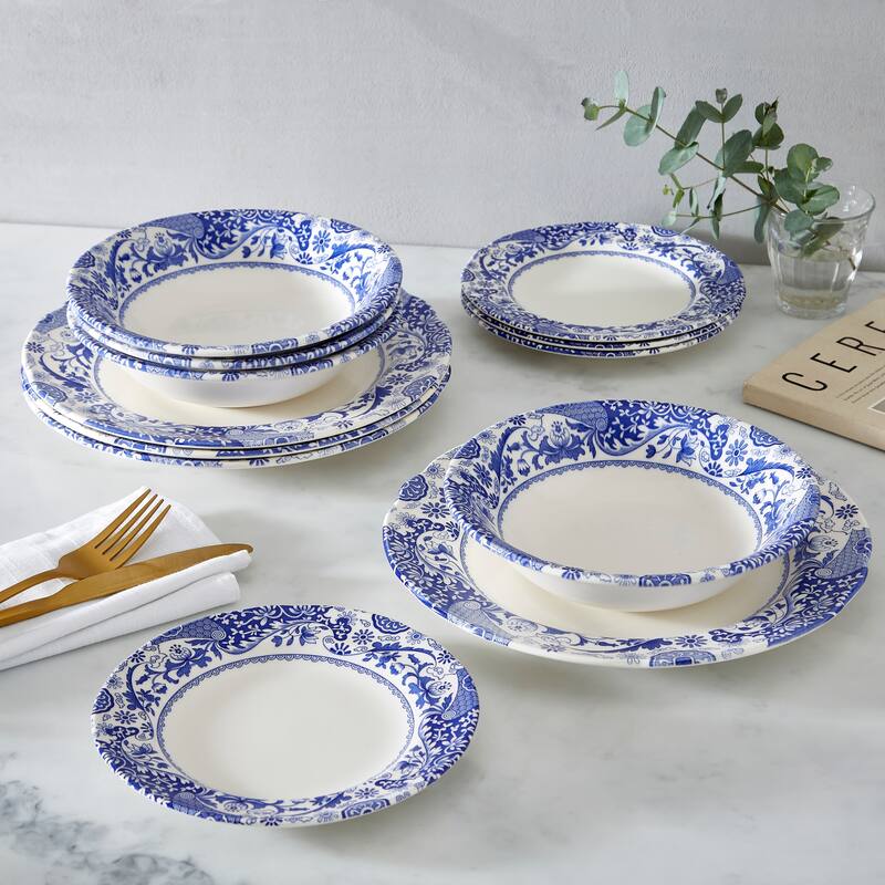 Spode Blue Italian Brocato Cereal Bowl