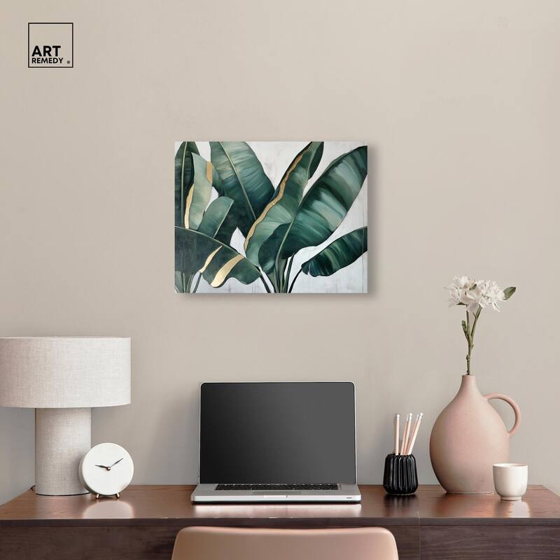 Jungle Jewel Jade I Canvas by Art Remedy, Gallery Wrapped