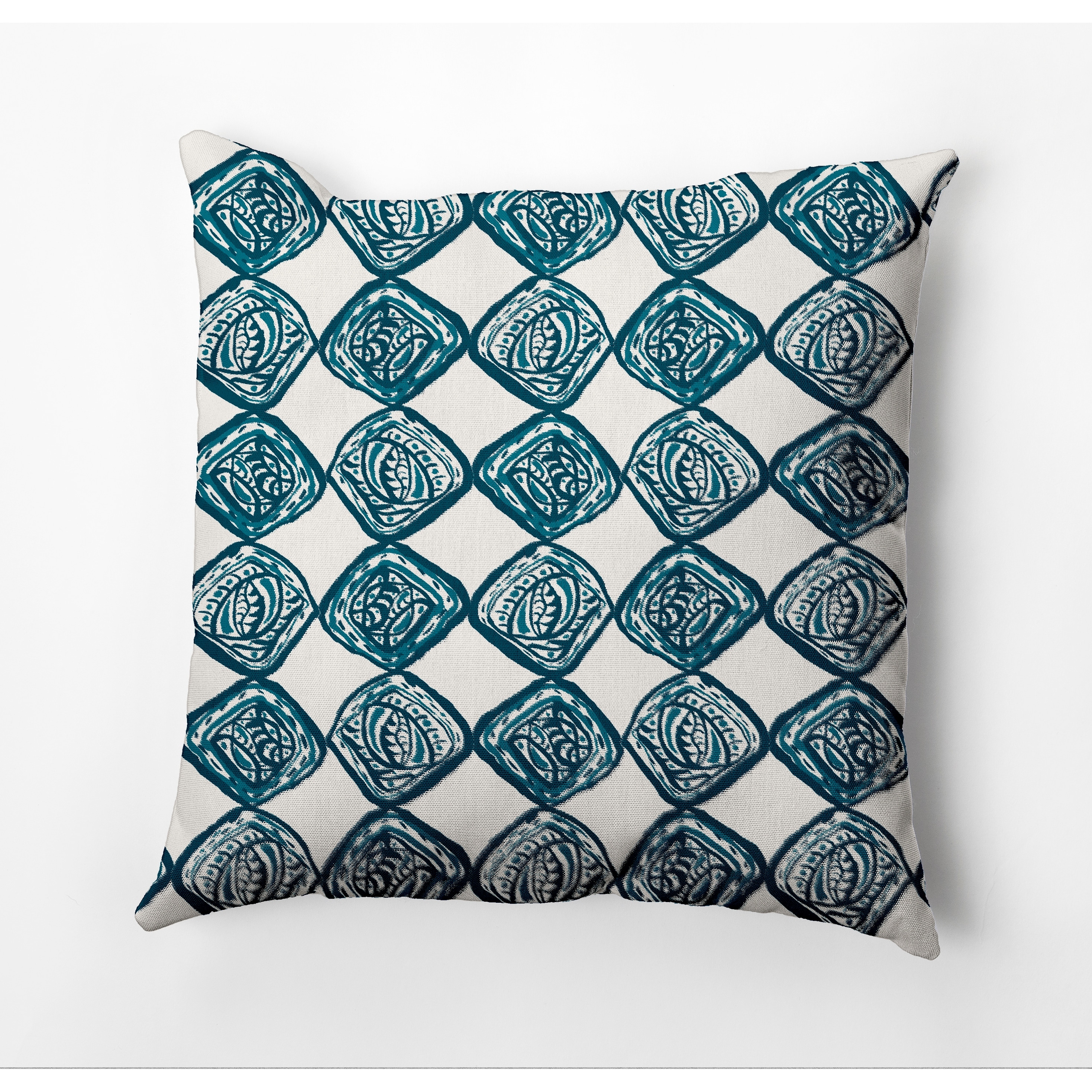 Cowry Check Throw Pillow
