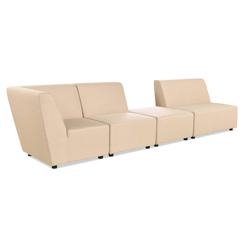 Cleo 140" Outdoor Sectional Sofa with Ottoman