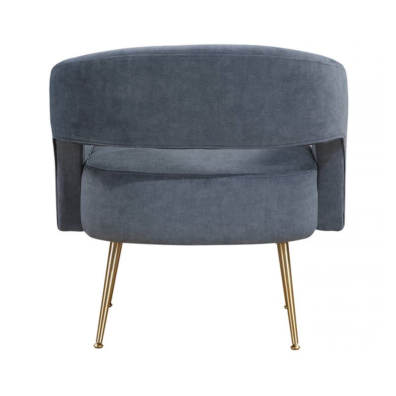 Sonoma 27.5" Velvet Accent Chair - Gold Finish Metal Legs