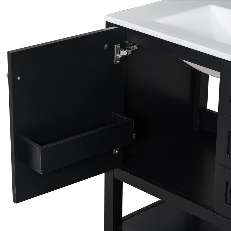 Bathroom Vanity Cabinet with Ceramic Sink