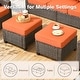 preview thumbnail 29 of 28, HOOOWOOO 7-piece Outdoor Wicker Rattan Patio Conversation Set with Fire Pit